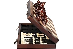 Magnetic Chess Board 15 Inch for Adults Kids, Beginner Chess Puzzle
