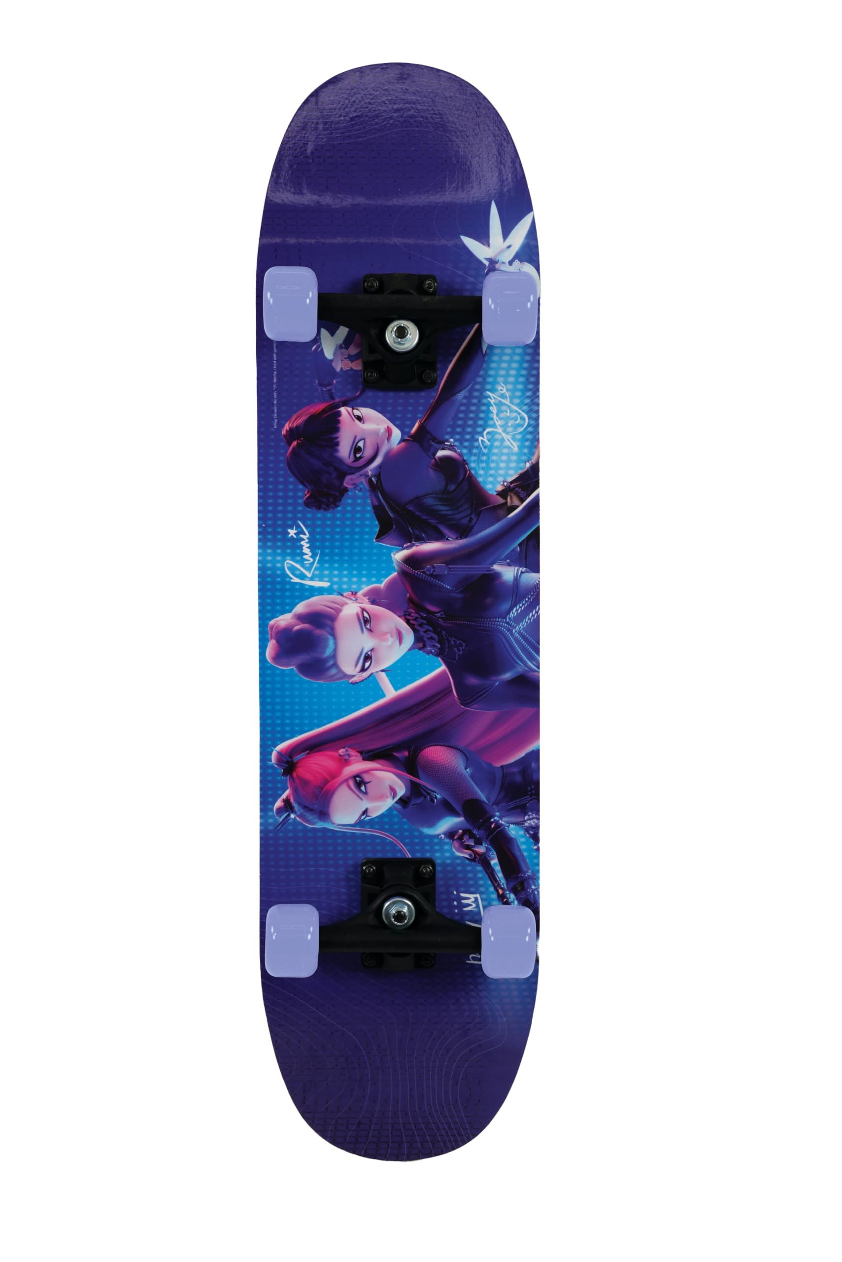 KPop Demon Hunters Takedown Kids Wooden Skateboard | Officially Licensed Double Kicktail Deck | Ages 5+