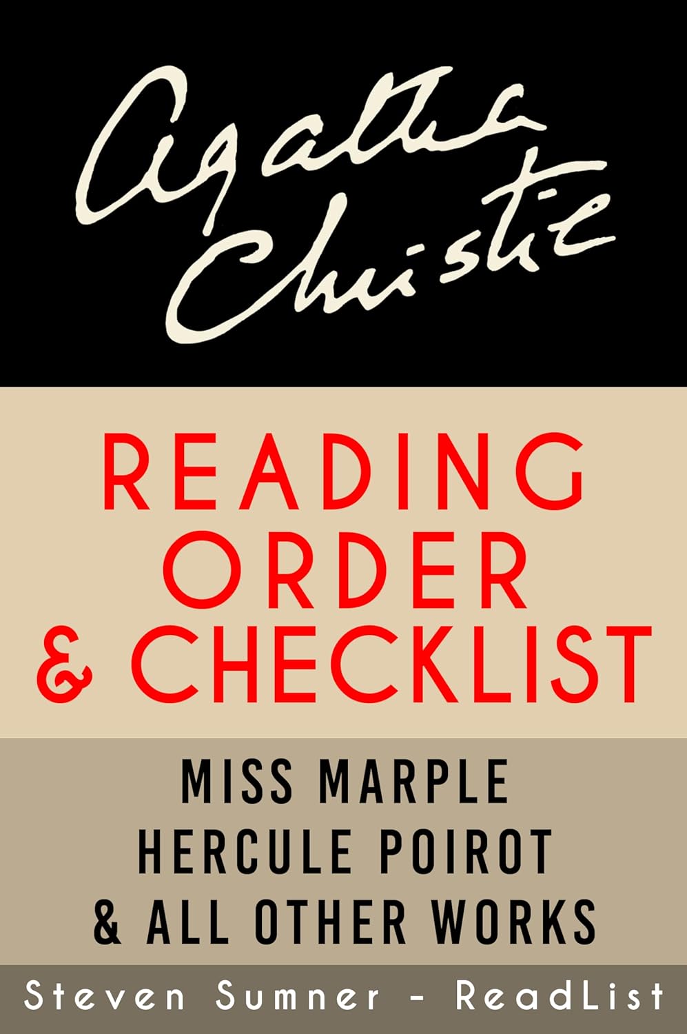 Amazon.com: Agatha Christie Series Order &amp; Checklist: Miss Marple ...