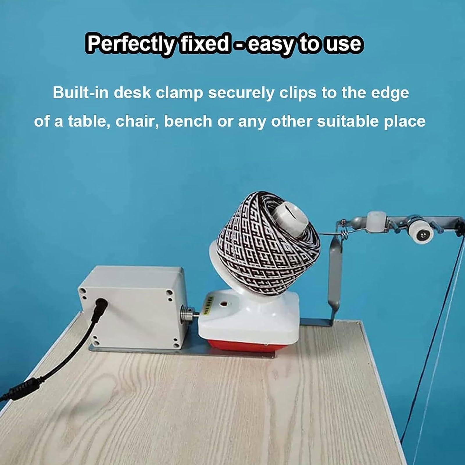 Elektryczna Nawijarka Do Motków Włóczki Z Regulowaną Prędkością, Metalowa Maszyna O Dużej Pojemności Do Szybkiego Nawijania, Narzędzie Do Majsterkowania W Domu