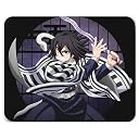 Zentora Obanai Iguro Mouse Pad - 9x7.5 Serpent Hashira Anime Art - Waterproof High-Precision Desktop Mat - Non-Slip Rubber Base with Stitched Edges for Gaming, Laptop, PC & Office gallery image