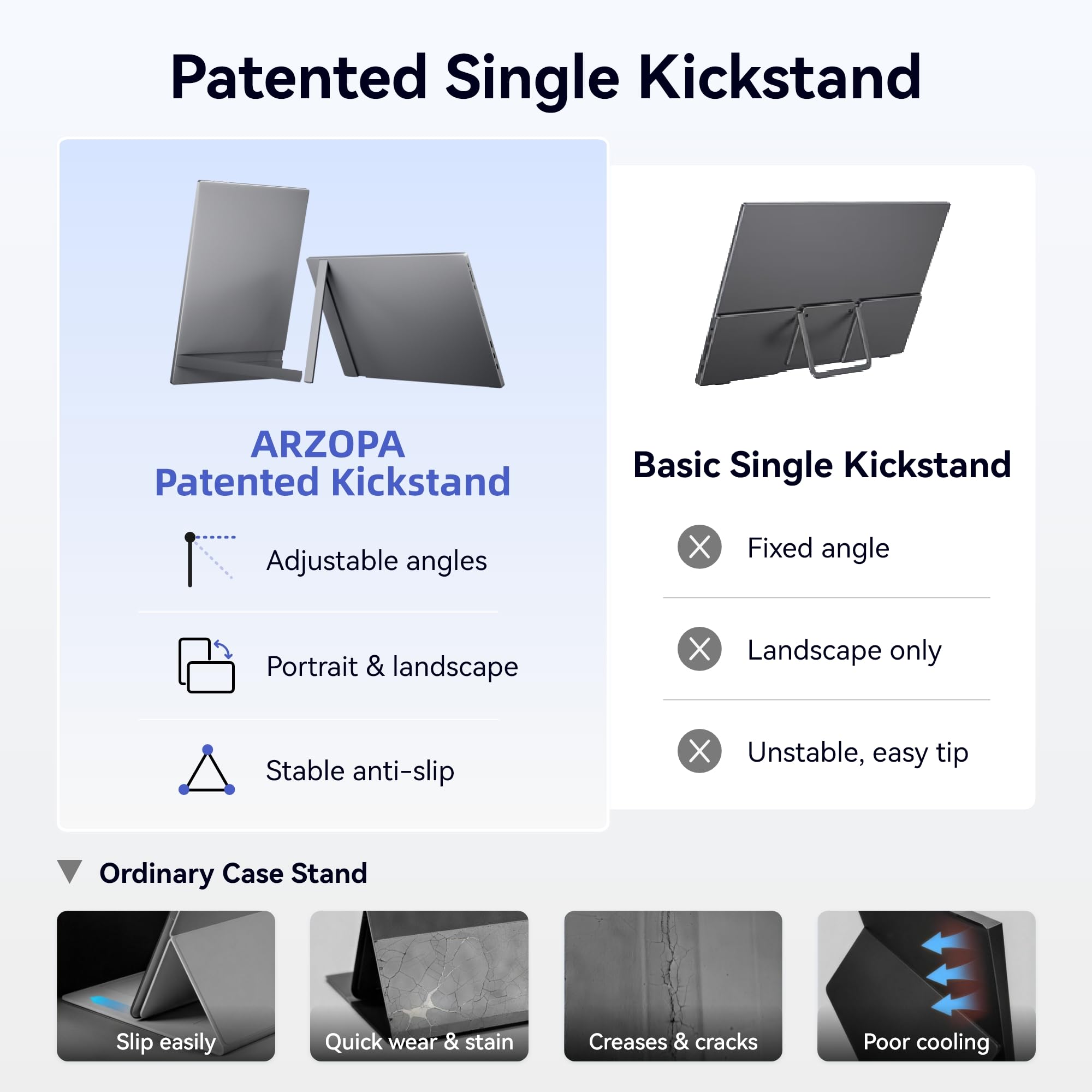 Amazon.co.jp: ARZOPA 17.3インチ ポータブルモニター グレー 1080P
