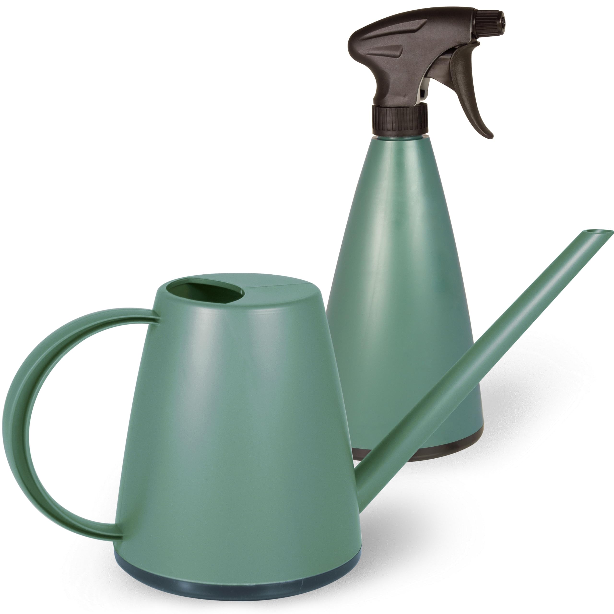 Mesto Lucky Forest - Regadera de 1 L, Incluye atomizador de Mano Mini Forest de 0,79 l, Botella de Spray y regadera para Plantas de Interior y jardín, riego y Cuidado de Plantas, Boquilla Ajustable