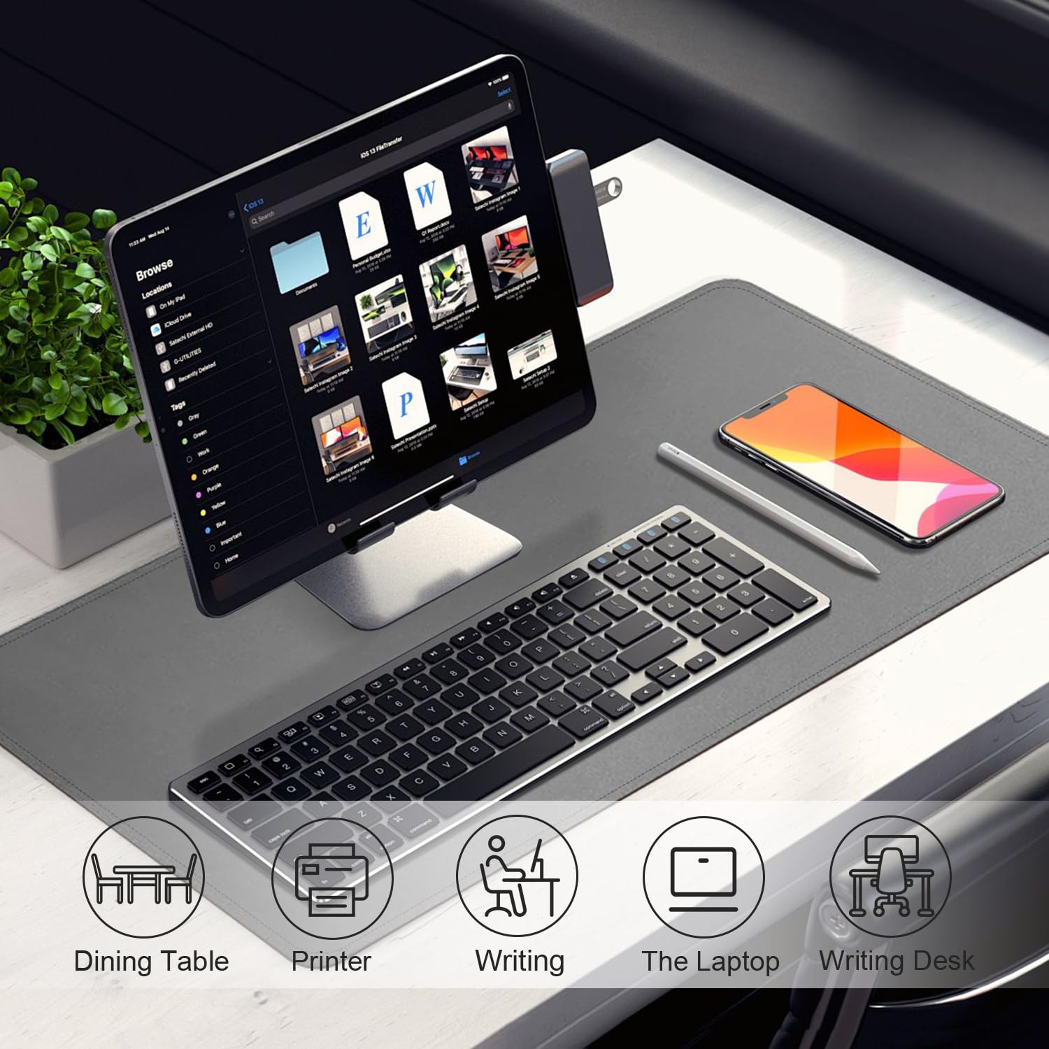 Sous Tapis Antidérapant Sous-main De Bureau En Cuir - Grand Tapis De Souris Et D'écriture Sous Main De Bureau