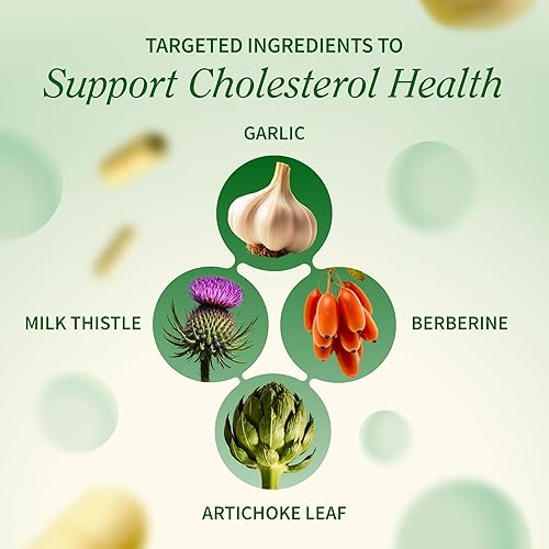 Miniatura 3 de Snap Supplements Cholesterol Health - Artichoke, Milk Thistle, Garlic, and Berberine Supplement with Beta Sitosterol (95% Plant Sterols) for