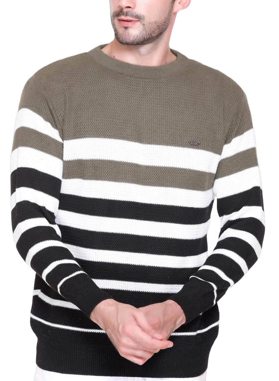 ekools Men's Winterwear Sweater || Woolen Self Cardigans Sweaters-picture-48