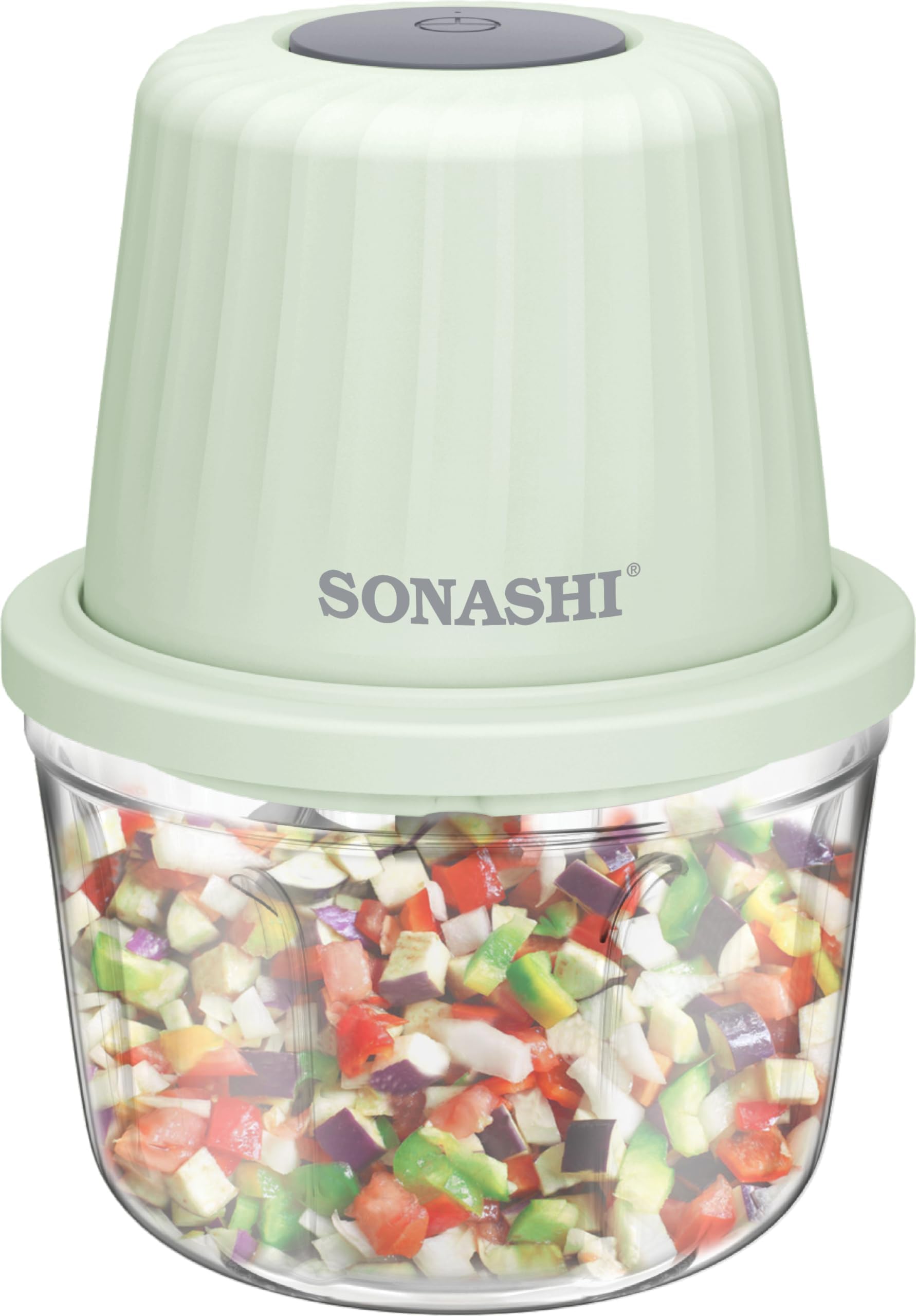 Sonashi SMC-15 Mini Chopper w/ 350ml Bowl, USB Charging, LED Indicator, Stainless Steel Blades | Home Appliances