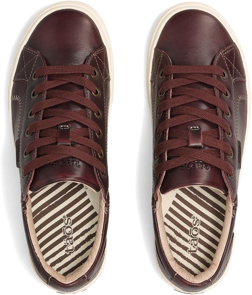 Taos Plim Soul Lux Women's Sneaker - Soft Premium Leather Lace Up Sneakers with All Day Walking Comfort and Support