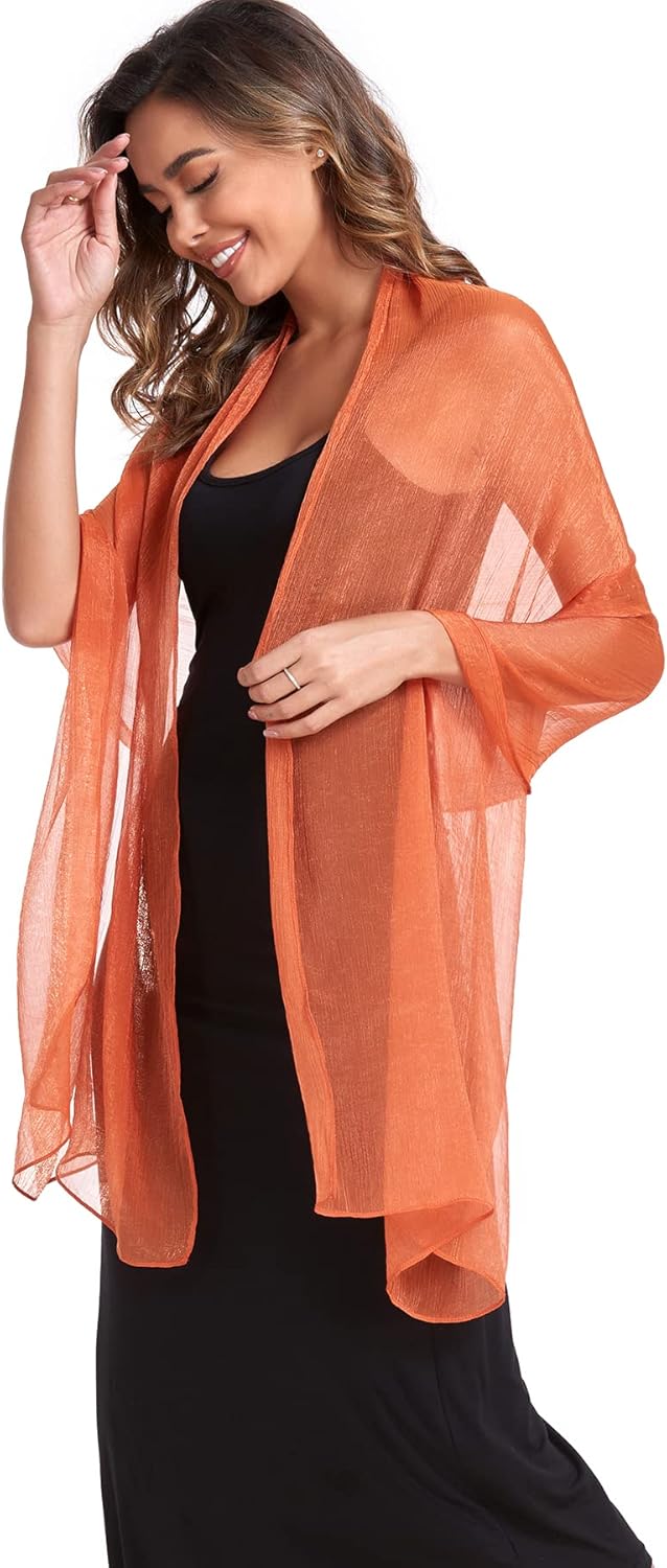 SURVODJA Women Shawls and Wraps for Evening Dress Lightweight Scarf Wedding Guest Shawl Wrap Bridesmaid Scarves - Image 3