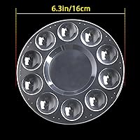 Vista 4 de Paleta de Bandejas de Pintura, 60 piezas Bandejas de Pintura para Niños, Paleta de Pintura de Plástico para Alumnos para Pintar, Manualidades DIY