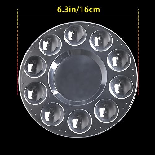 Miniatura 4 de WNATN Paleta de bandejas de pintura, 60 bandejas de pintura para niños, paleta de pintura de plástico o alumnos para pintar, manualidades, fiesta de