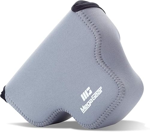 Miniatura 1 de MegaGear MG1957 - Funda de neopreno ultraligera para cámara compatible con Sony Alpha 7C, A7 C, A7C II, A7C (0.709-2.165 in), color gris