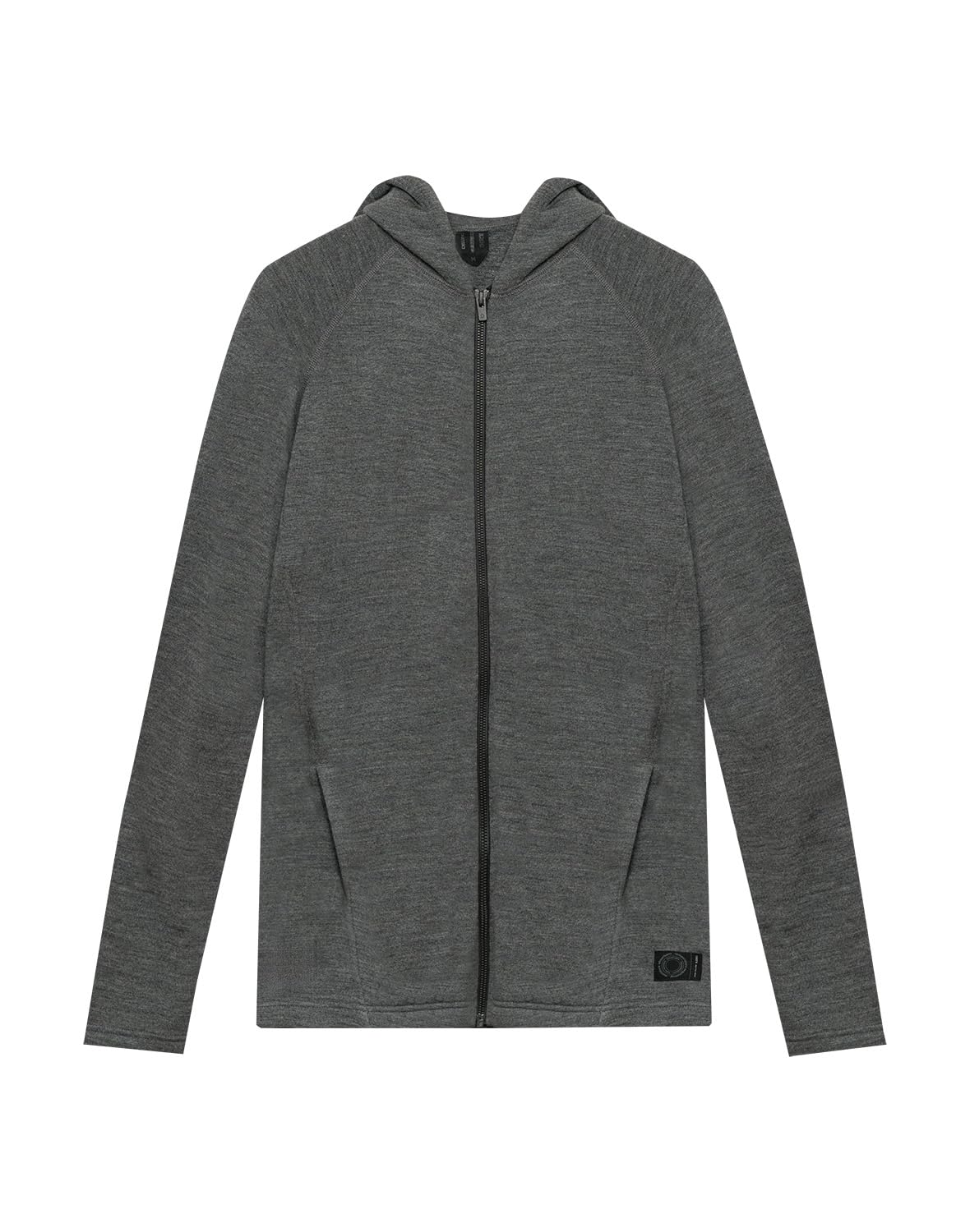 Dilling Men's Grey Melange Merino Wool Terry Hoodie Xl