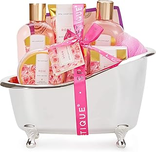 SPA LUXETIQUE Geschenke für Frauen-8tlg Rosenduft Bade Geschenkset Frauen, Geburtstagsgeschenk, Wellness Set für Frauen Beauty Set mit Deko Badewanne, Muttertagsgeschenk, Weihnachtsgeschenke