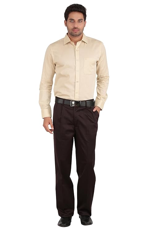 Dark coffee colour pant matching shirt Clearance