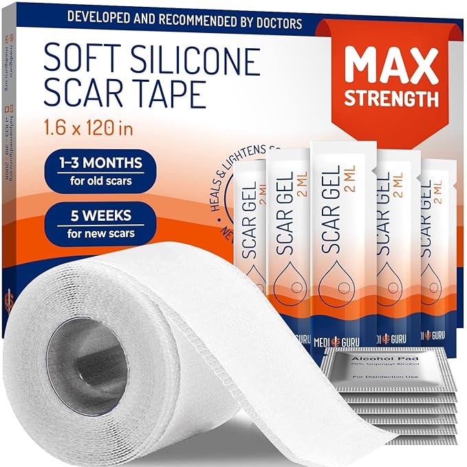 1.6″ x 120" Silicone Strips for Scar Healing Premium