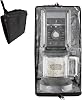 Dust cover Compatible with Ninja CREAMi NC501, NC301, NC299AMZ Ice cream maker dust cover with hanging strap and pocket Black for Ninja ice cream maker machine
