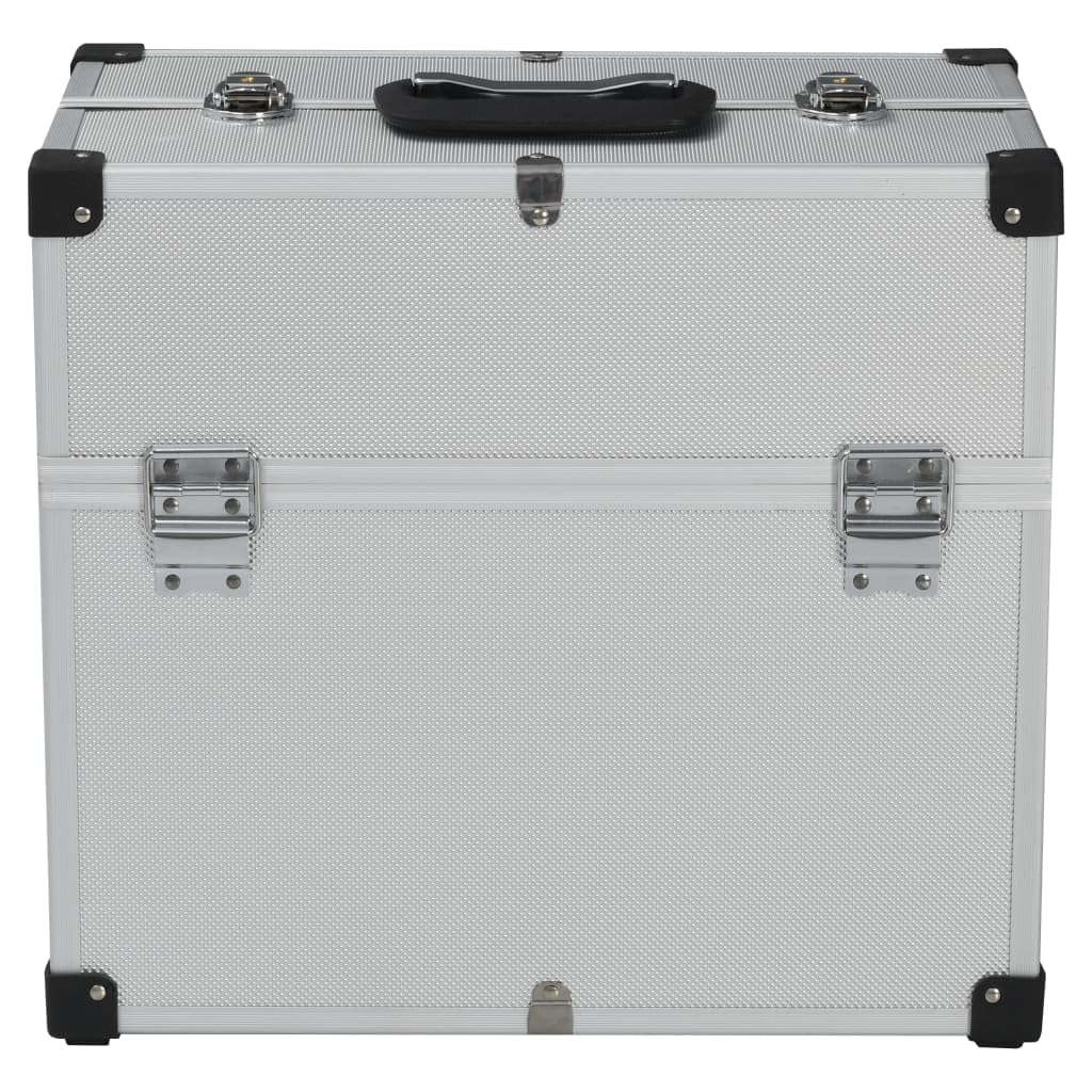 Maletín de herramientas de aluminio estructurado de 38 x 22 cm con 6 compartimentos y parte superior extensible para mantener tus herramientas ordenadas