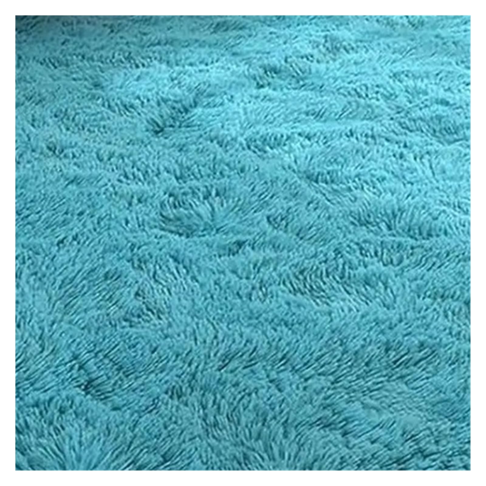 Hearth Rugs for Fireplaces Solid Colour Rug Soft, Warm And Non-Slip Living Room Sofa Mat Bedside For Bedroom Home Furnishing(Blue,80x160cm 31x63inch)