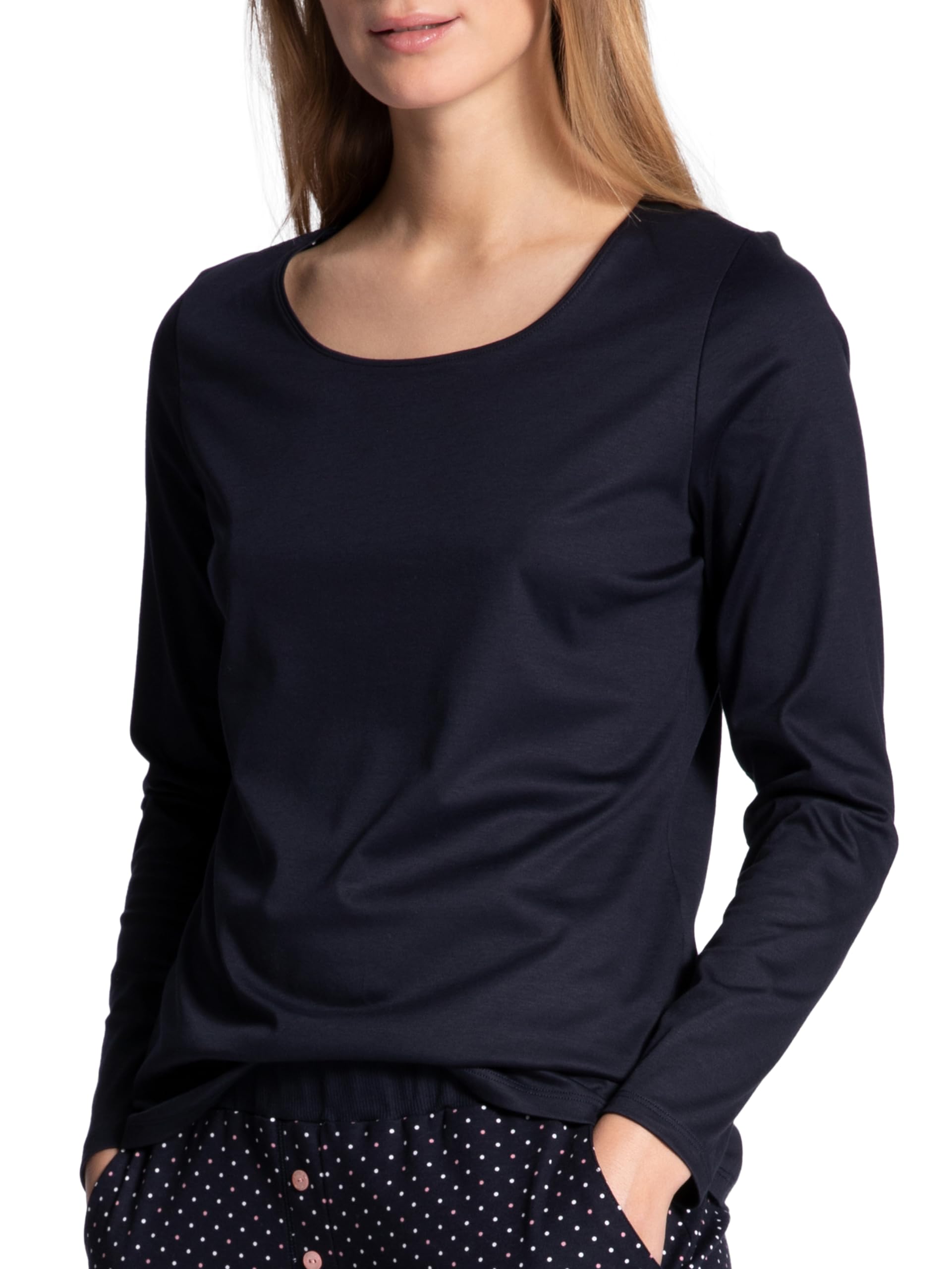 CALIDA Favourites T-Shirt Manches Longues Dames, en 100% Coton Supima