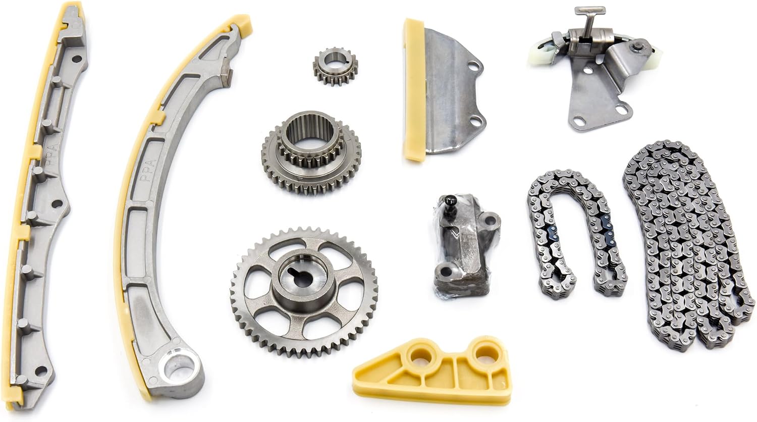 Engine Timing Chain Kit, Compatible with 2015-2020 A-cura TLX ILX 13-19 H-onda A-ccord CR-V 2.4L Engine, Replace# 14401-5A2-A02 14510-5A2-A01