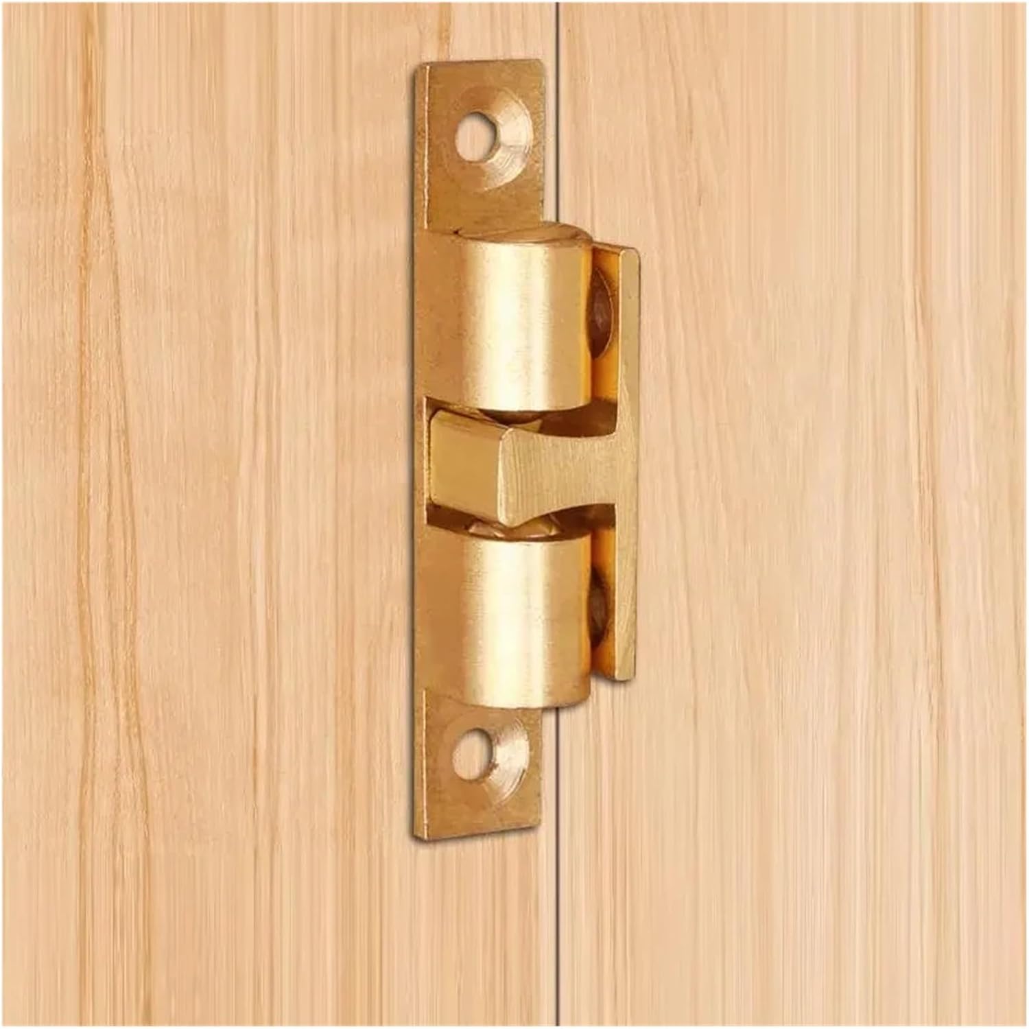 Cabinet Door Latch, Adjustable Spring, Ball Lock Furniture Door Closer(4pcs)