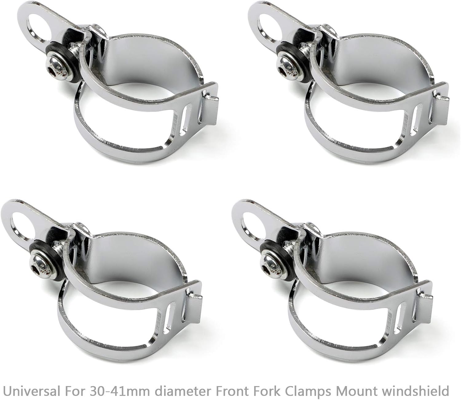 Motorcycle Windshield Extension Spoiler, Universal for 30-41mm Diameter Front Fork Clamps Mount Windshield for YAMAHA, for HONDA, for SUZUKI, for Kawasaki