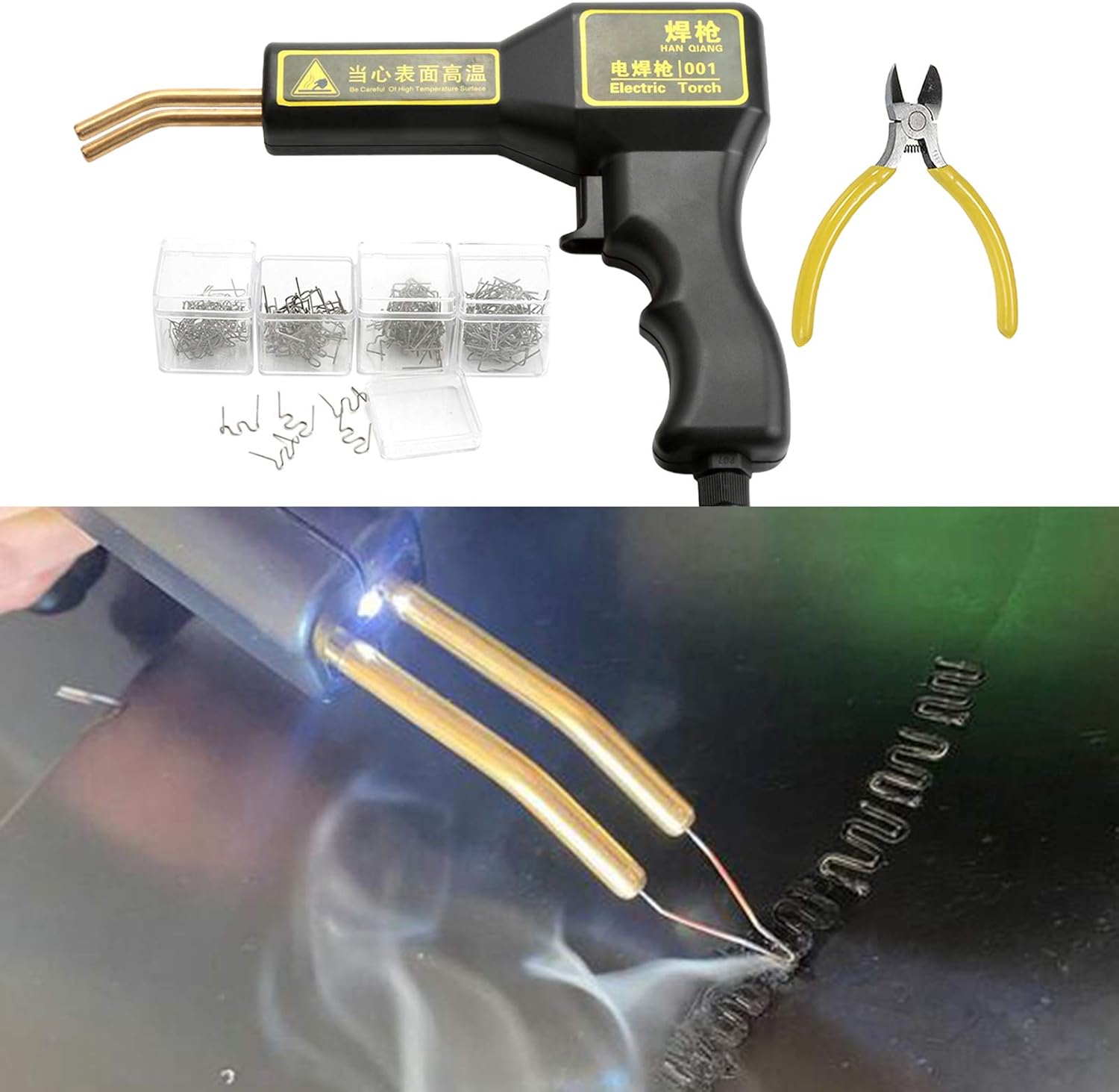 Plastic Welding Machine Car Bumper Repair Welding Welder Gun Repairing Kit Plier