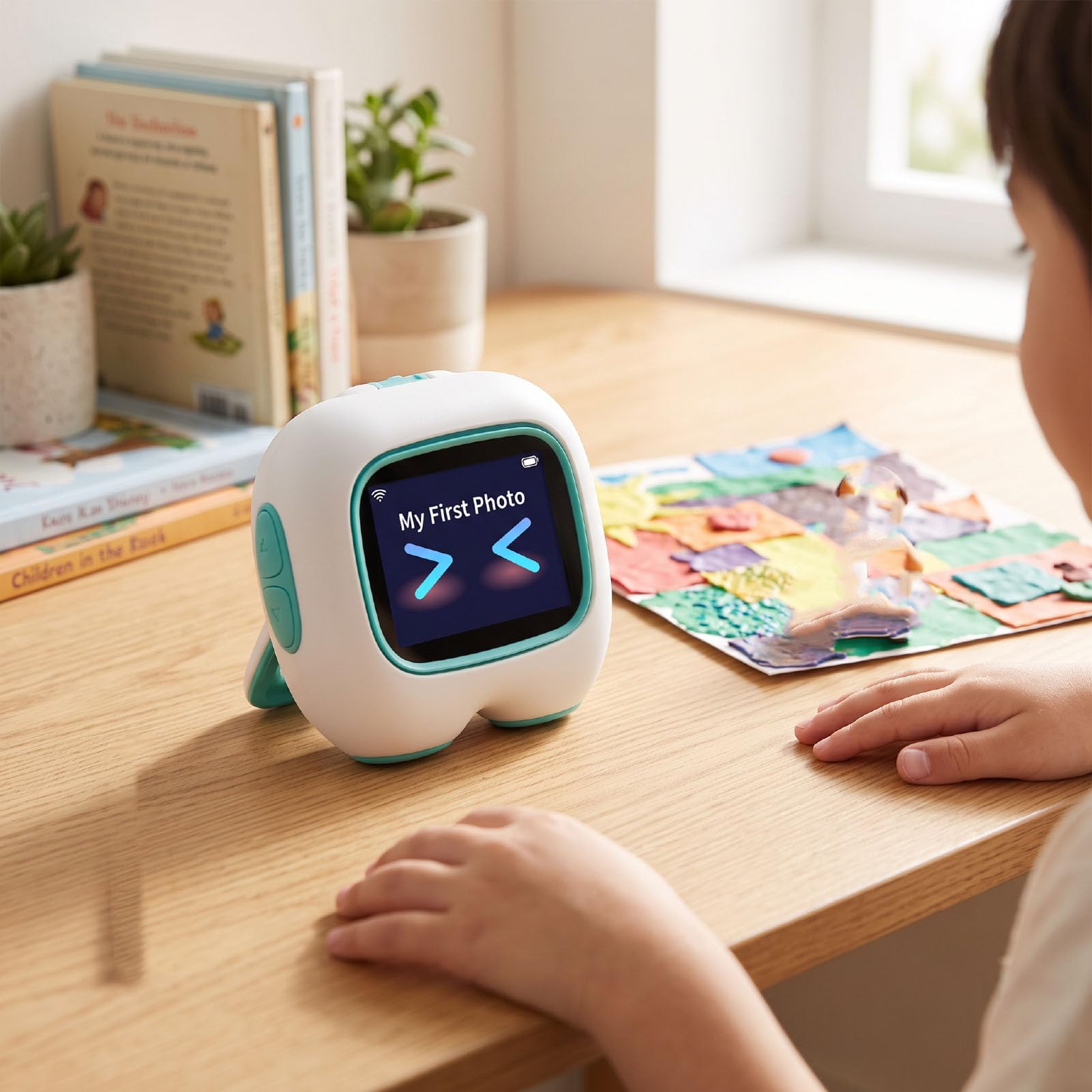 Compagno Robot Intelligente AI con Chat Vocale Emotiva (GREEN)