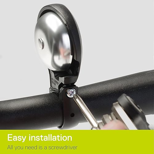 Miniatura 2 de Delta Cycle & Home Campana de bicicleta, campanas de bicicleta de aluminio para manillar, sonido de timbre claro y fuerte  Timbre de bicicleta para