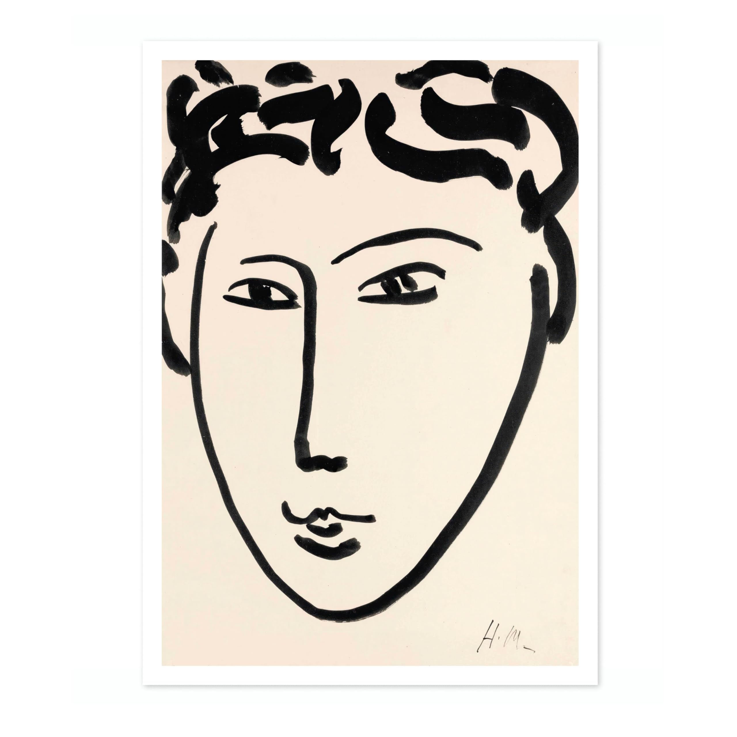Tête De Femme Ii Henri Matisse Poster. Classic Art Painting Print, Art Exhibition Neutral Wall Art, Modern Minimalist Home Decor Picture, Archival Matte, A3 (Print Only) - 42x29.7cm