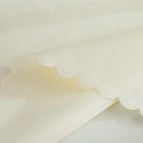 Miniatura 5 de SPRICA Mantel redondo de jacquard de 63.0 in, resistente al agua, peso pesado, suave, lavable a máquina, color beige