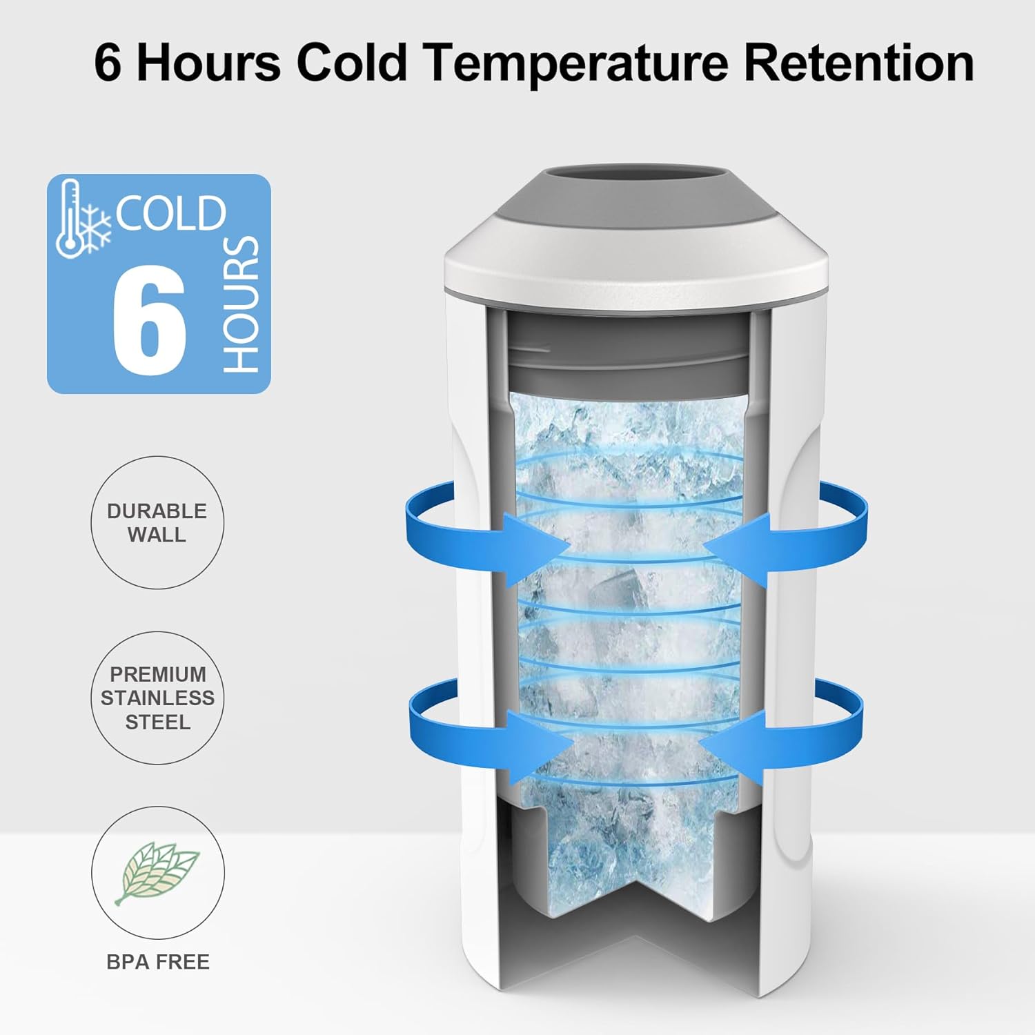 Wine Chillers for Bottles-Ideal Gift for Wine Lover, Stainless Steel Portable Champagne Cooler Sleeve Bucket-Double Walled Vacuum Insulated for Most 750ml Bottles with Long-Lasting Temperature Control - Image 2