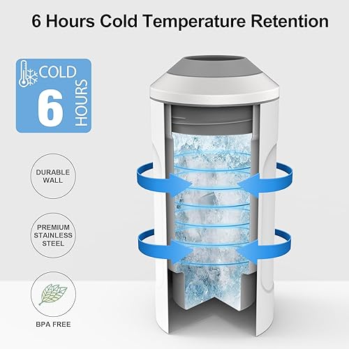 Miniatura 2 de Enfriadores de vino para botellas, regalo ideal para los amantes del vino, cubo portátil de acero inoxidable para champán, doble pared aislada al