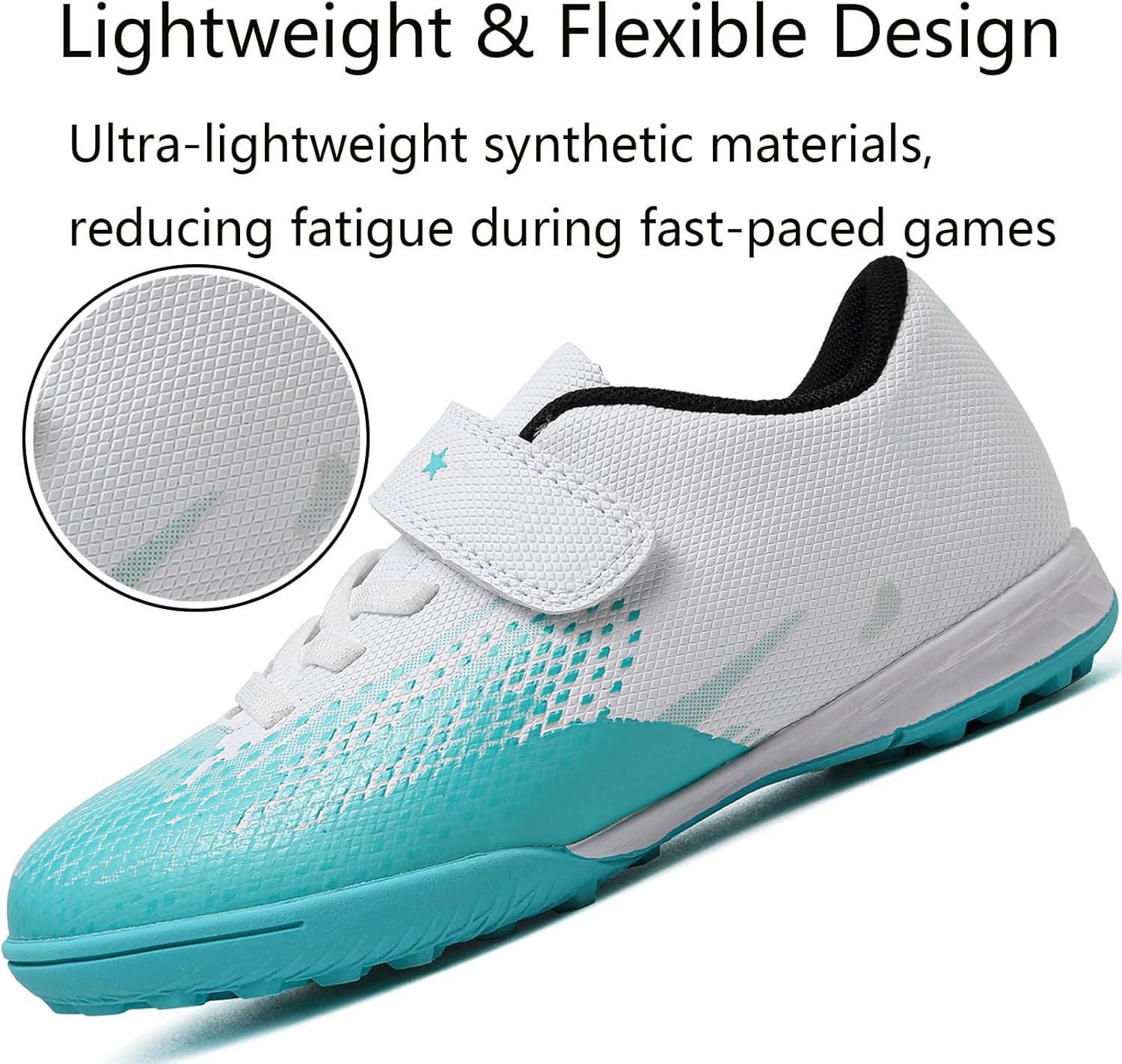 Kids Turf Soccer Shoes Boys Girls Youth Indoor Outdoor Soccer Cleats Football Shoes (Toddler/Little Kid/Big Kid) - Image 2