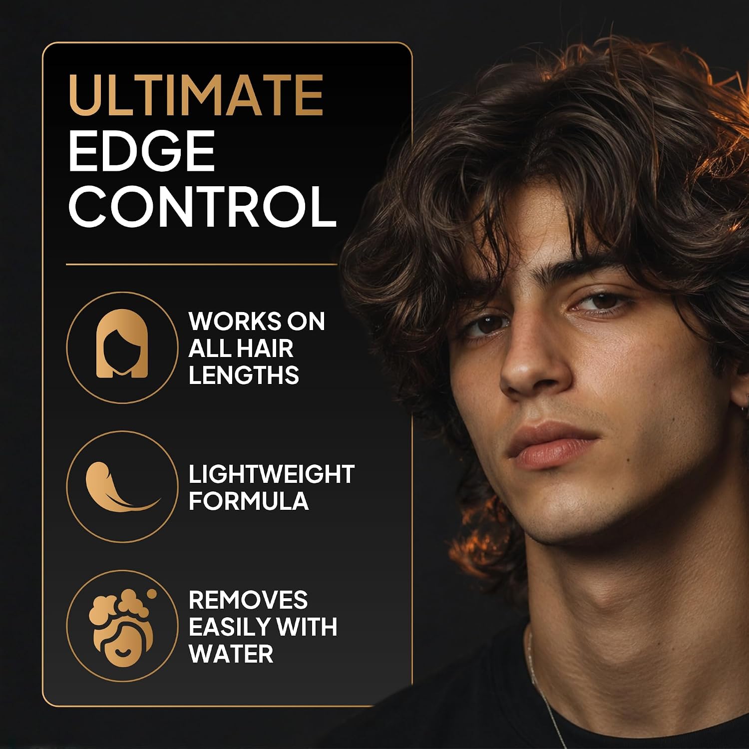 Hair Clay for Men & Women, Strong Hold Mens Hair Clay, Easy Washout, Works on All Types Straight & Wavy