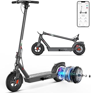 SISIGAD E Scooter 10 Zoll Elektroroller für Erwachsene, große Reichweite 20Meilen, 10 Zoll Reifen, 20km/h & Last bis zu 100kg, Faltbarer E-Scooter mit Dual Brake System (Nein ABE)
