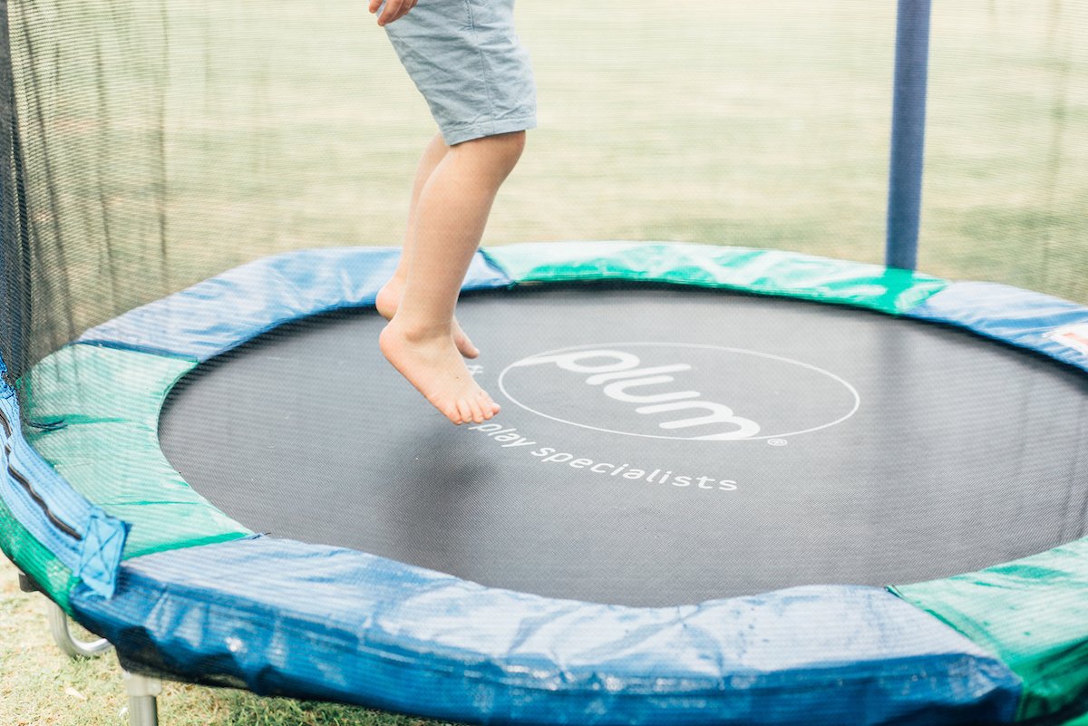 Plum Play Junior Bouncer My First Trampoline with Handle (Blue