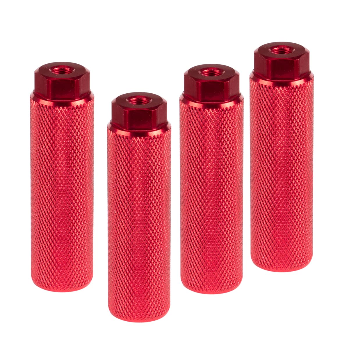 KINSPORY Bike Pegs for 3/8 inch Axles, Aluminum Alloy Anti-Skid BMX Bicycle Pegs for Mountain Bike Backseats Stands Cycling Rear Stunt Pegs