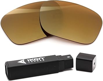 IKON LENSES Polarized Replacement Lenses For Oakley Crossrange XL Sunglasses 24K Gold Mirror