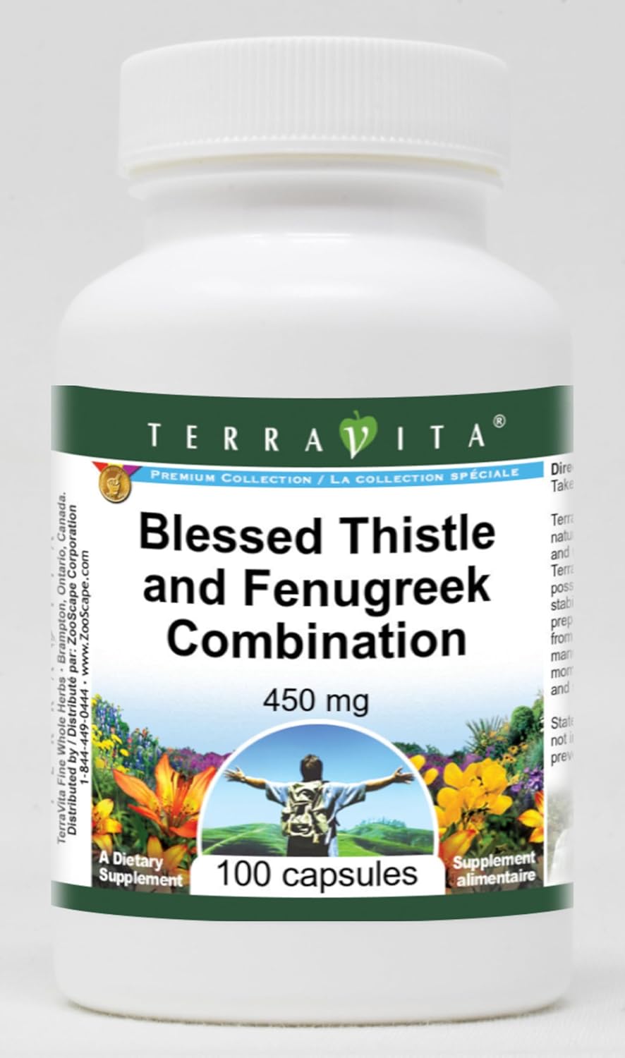 Blessed Thistle and Fenugreek Combination - 450 mg (100 Capsules, ZIN: 513810)