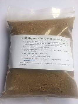 Bsd Organics Powder of Guava Leaves/Amrood Patti/Koiya ilai for tea, Skin care, Hair care and more - 200 grams / 7 Ounce