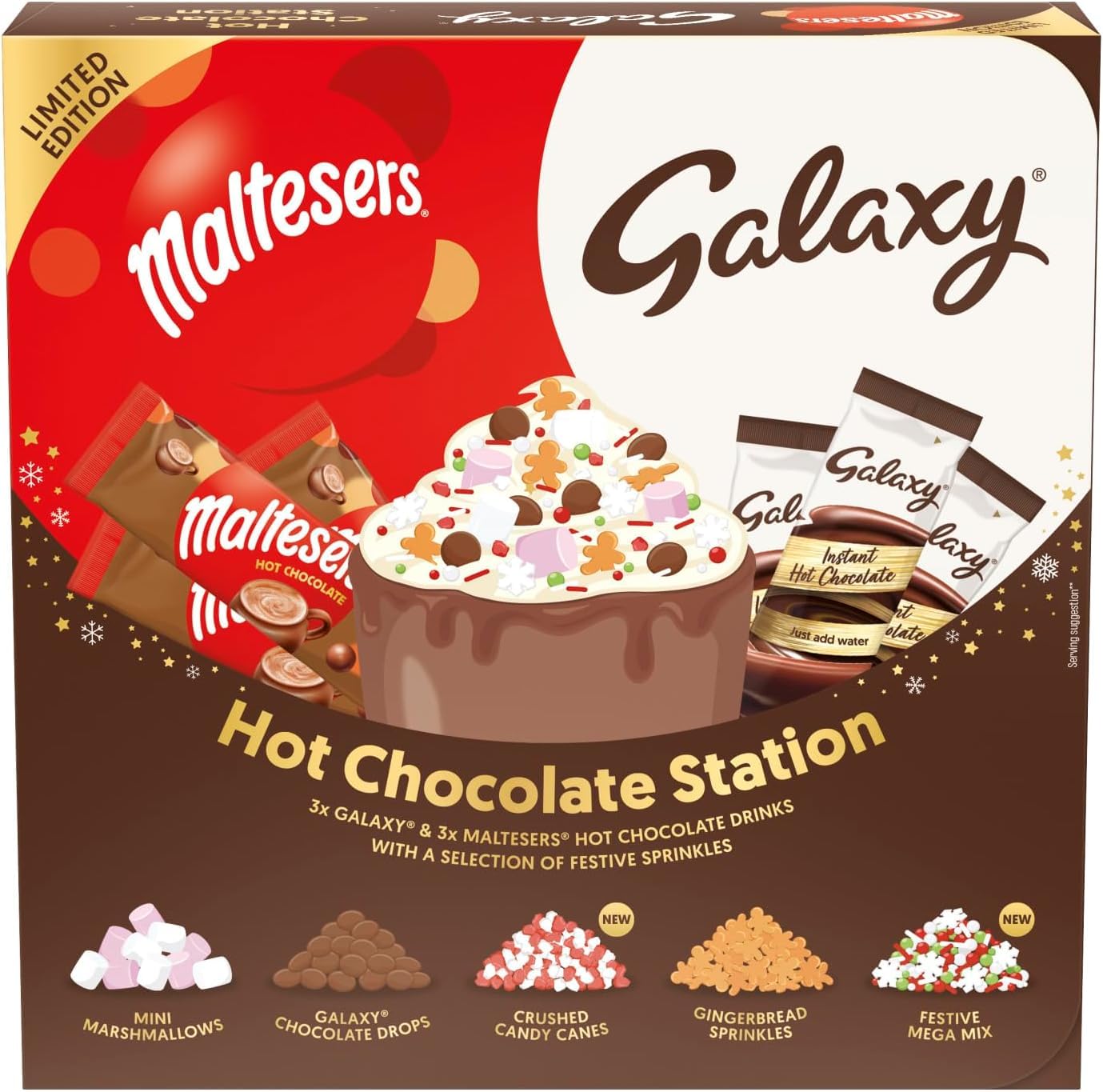 Hot drink chocolate Maltesers & Galaxy Hot Chocolate Station
