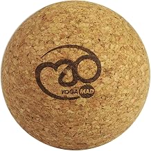Fitness Mad Cork Massage Ball for Trigger Point Therapy, Deep Tissue & Myofascial Release, 7cm Ball, Natural, Skin Friendly Material