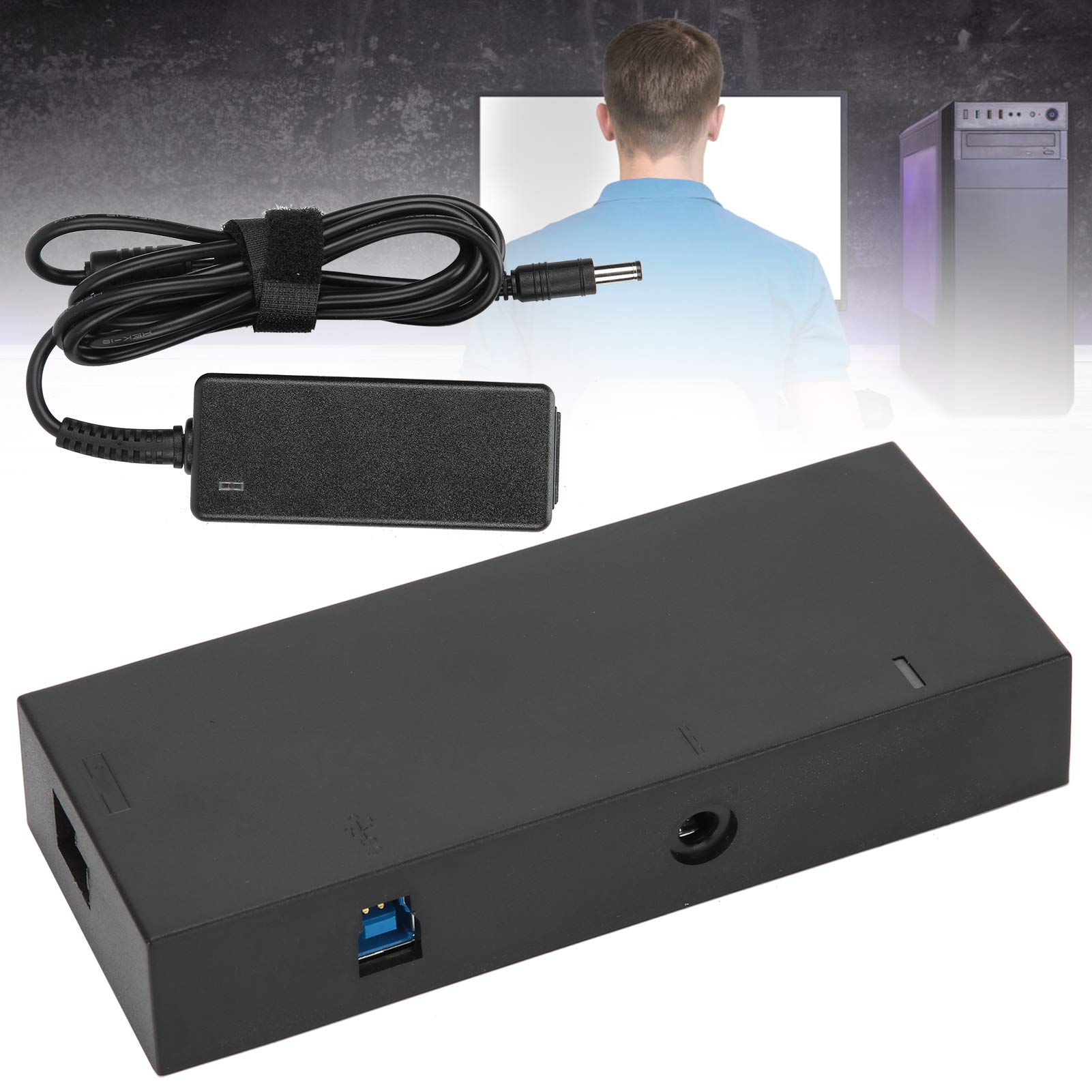 Demeras Adaptateur Kinect pour One S/ One X Adaptateur Secteur 8/8.1/10 Kit de développement PC(Prise UE)