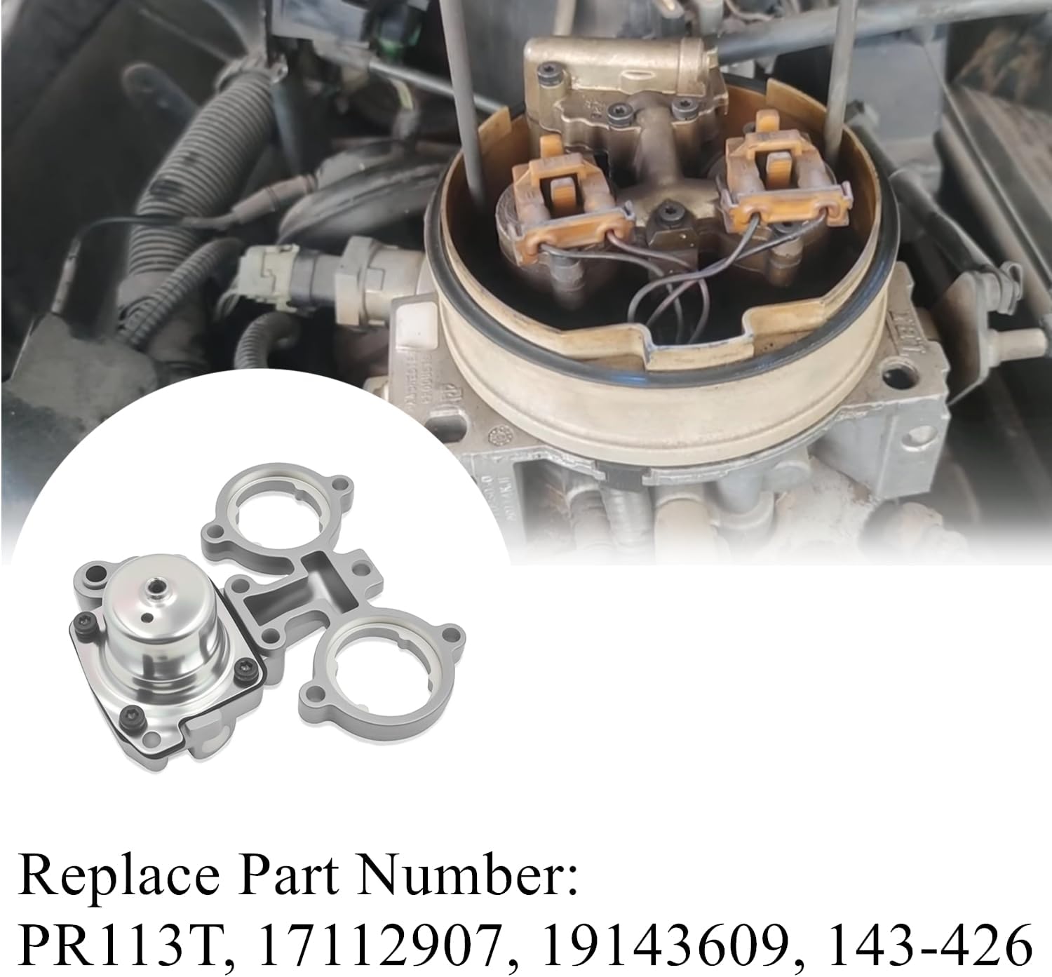 17112907 Fuel Injection Pressure Regulator Kit Fit For Chevrolet Express Tahoe Blazer, Fit For GMC C1500 C2500 C3500 K1500 K2500 G1500 G2500 Suburban Safari Yukon 1992-1996 Replace 19143609 143-426