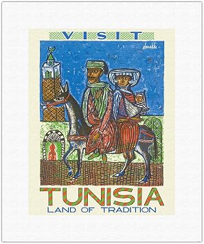 Visit Tunisia - Land of Traditions - North Africa Canvas Print