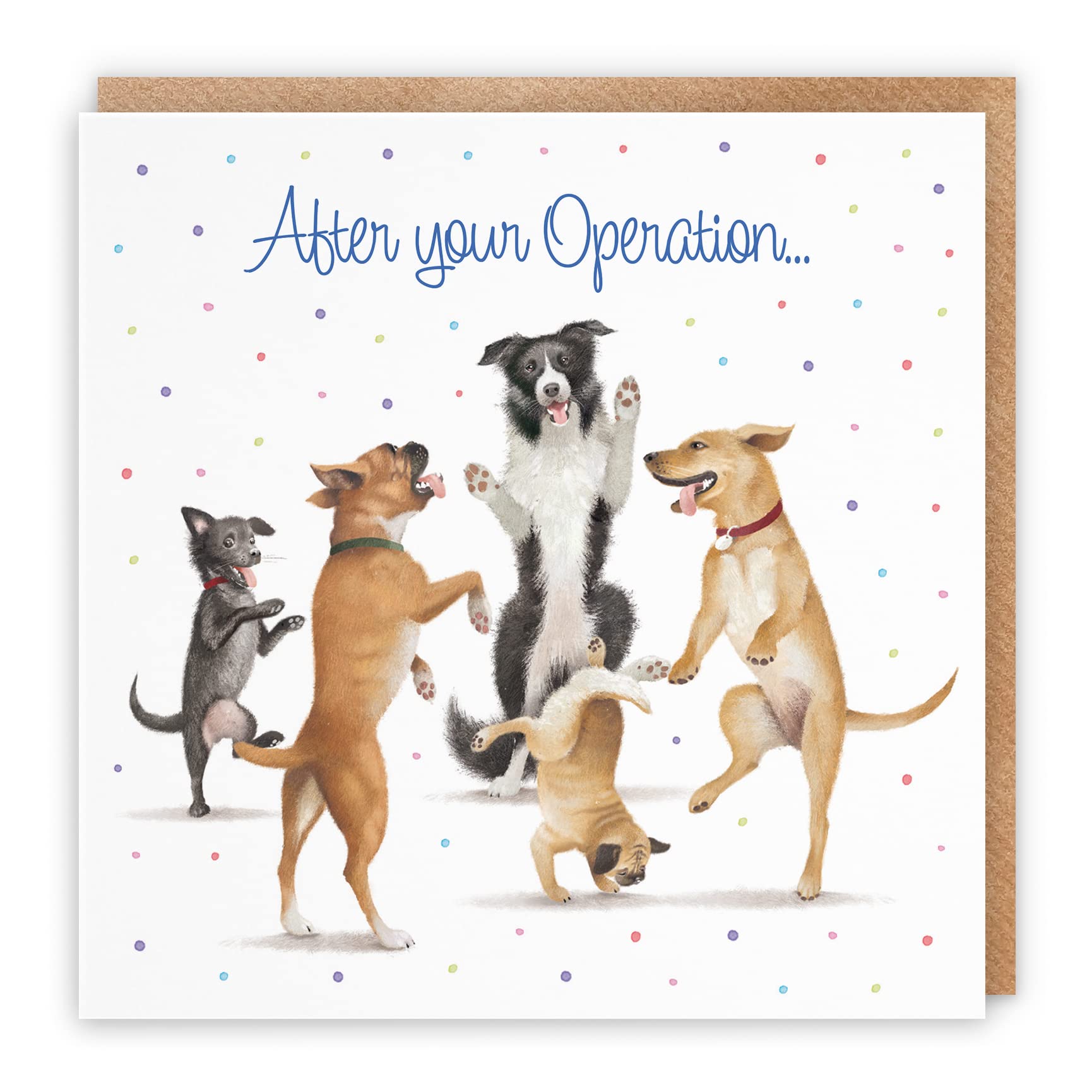 Hunts England After Operation Card, Dancing Dogs, After Your Operation..., Recovering From Operation Card for Men Women, Kids