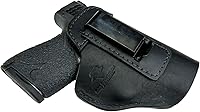Vista 14 de Relentless Tactical IWB The Defender - Funda de cuero para pistolas S&W M&P Shield, GLOCK 17 19 22 23 32 33, Springfield XD & XDS, y pistolas