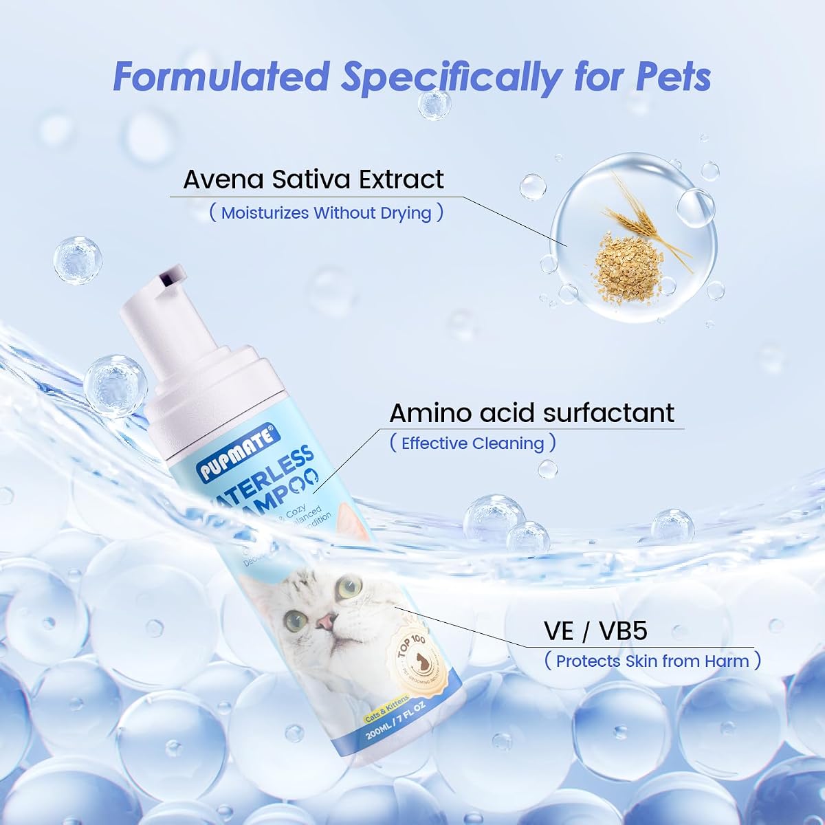 Kin+Kind Dog & Cat Waterless Shampoo view 2